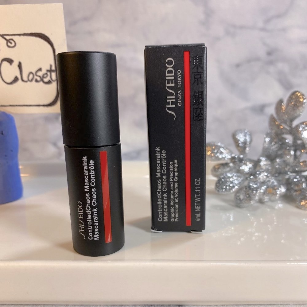 Shiseido Beauty,Controlled Chaos Mascara Ink 01 Black-Mini 4ml,0.11oz-BOXED-NEW - Picture 3 of 12
